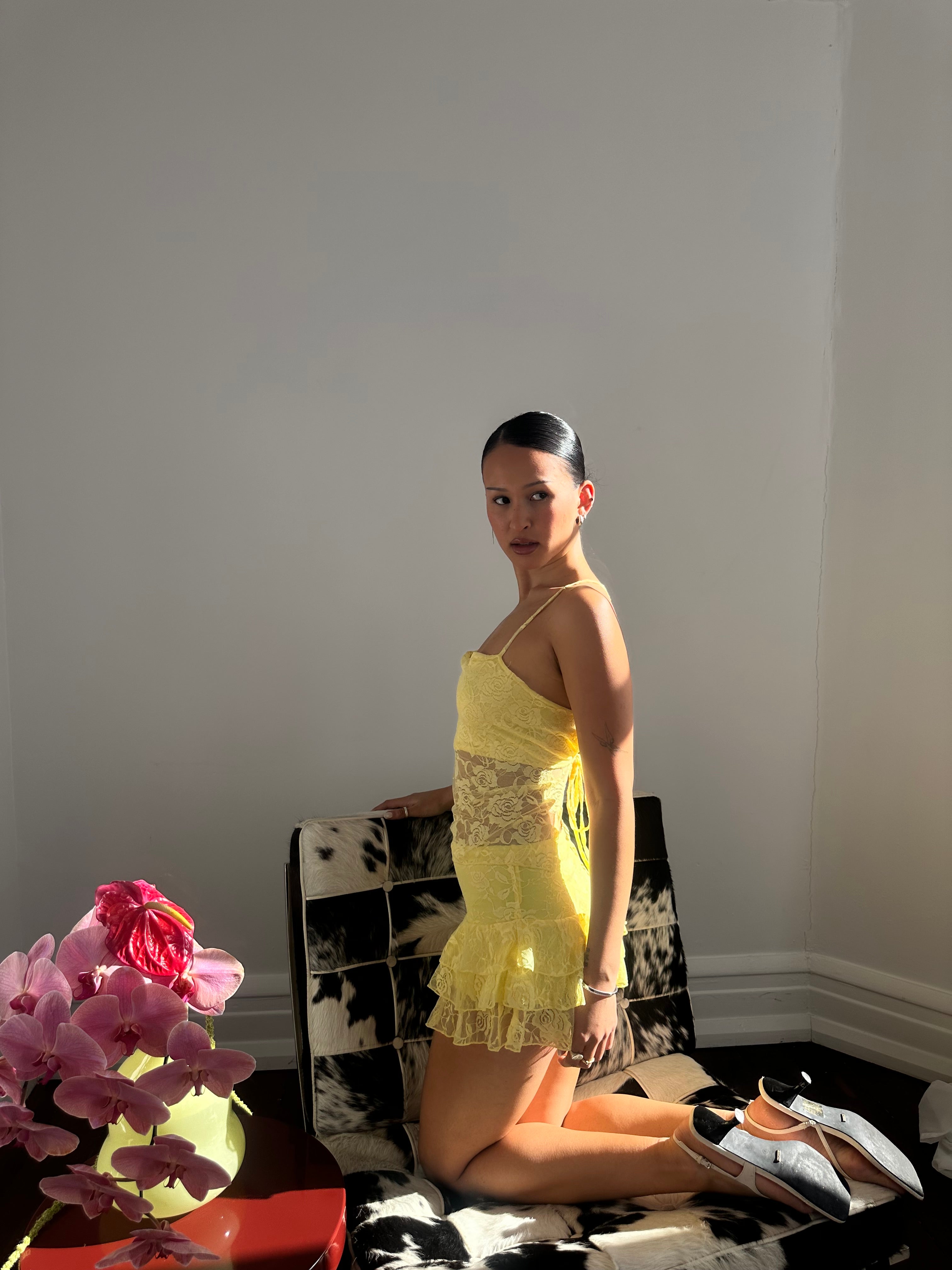 Yellow Lace Set