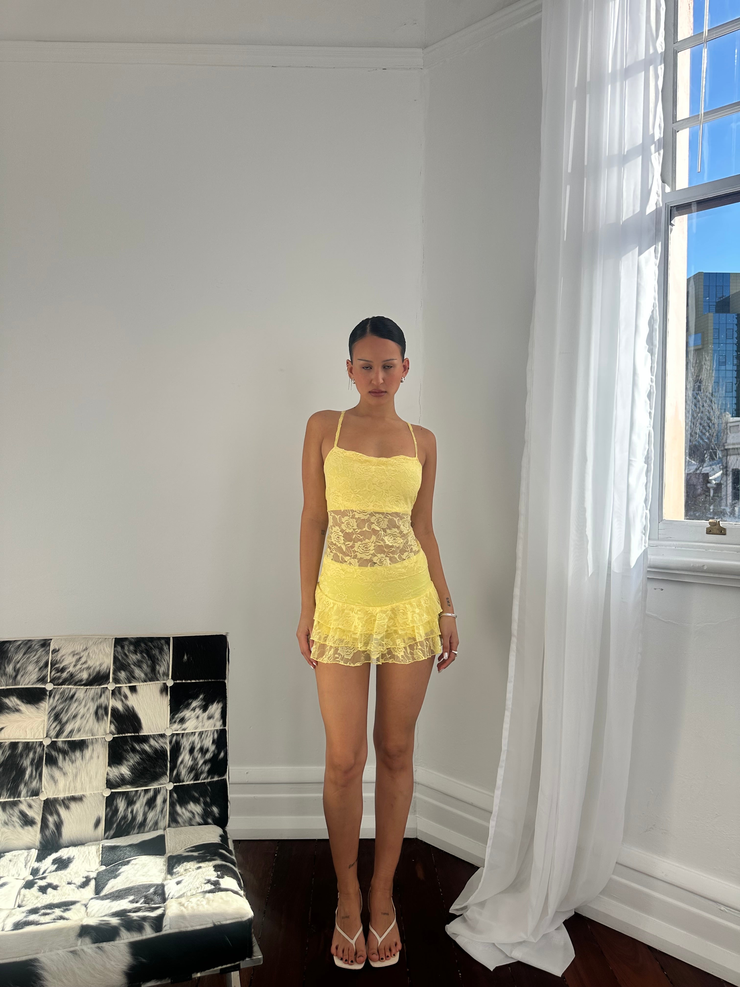 Yellow Lace Set