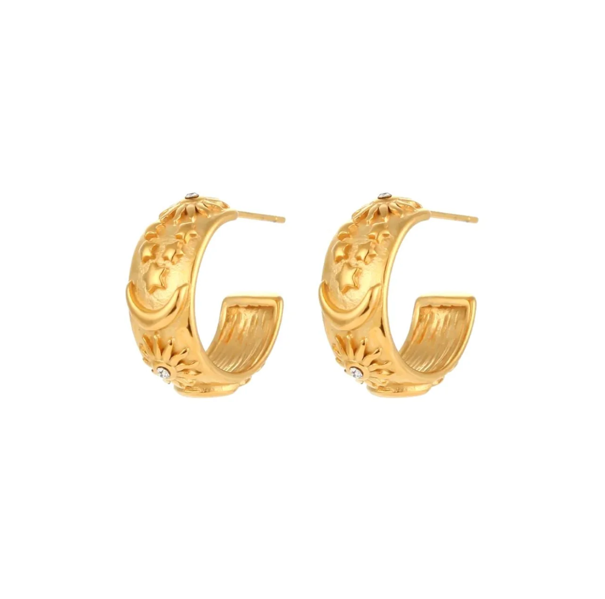 Sun and Moon Earrings