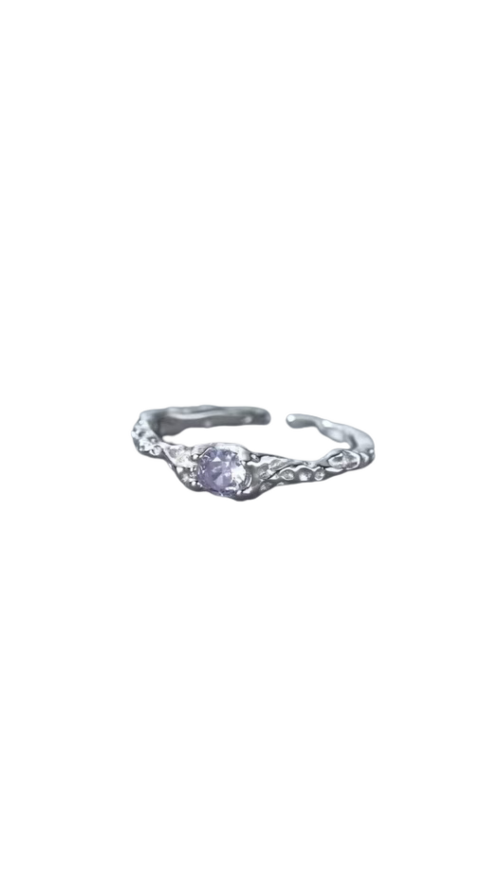 Purple Gem Ring | Silver