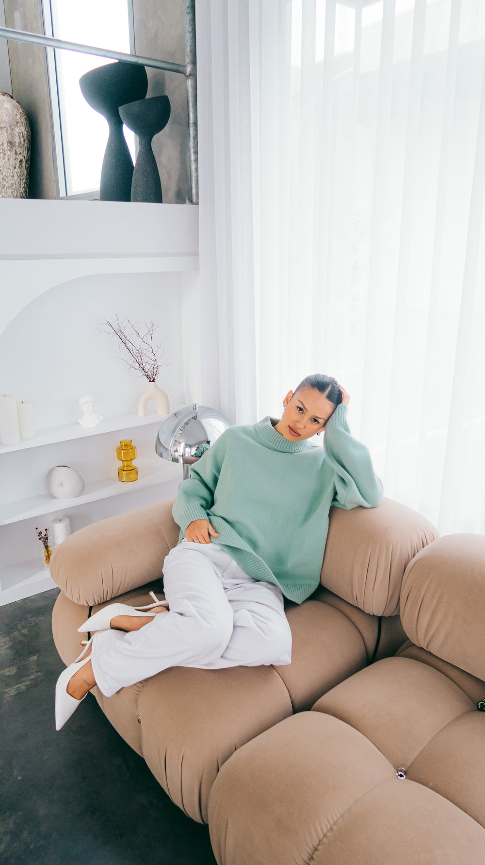Knit Crewneck Sweater | Sage