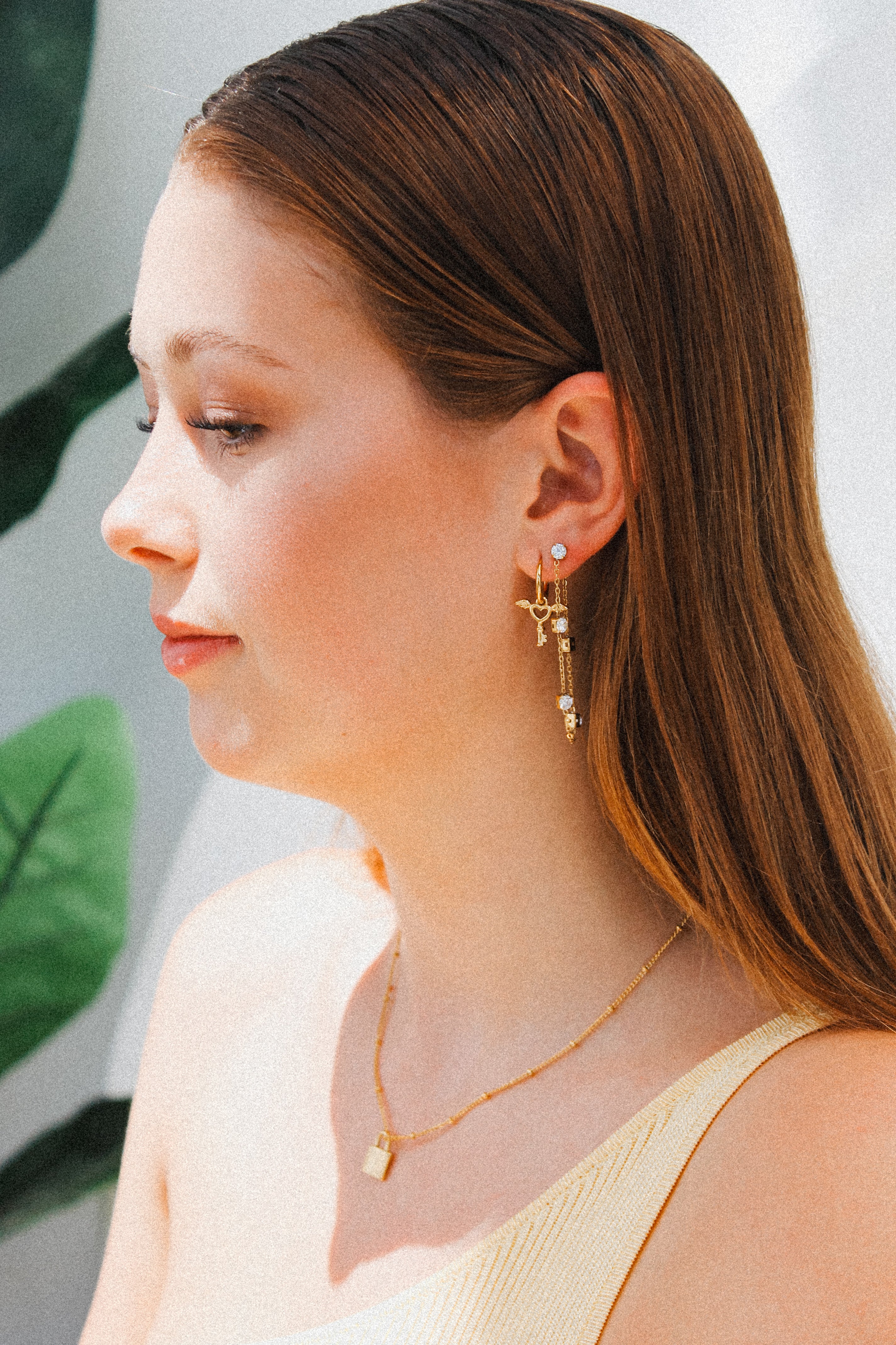 Lock and key Earrings